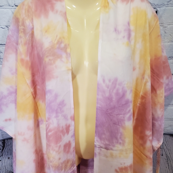 NWT Torrid Pink Tie Dye Ruana - Picture 4 of 8